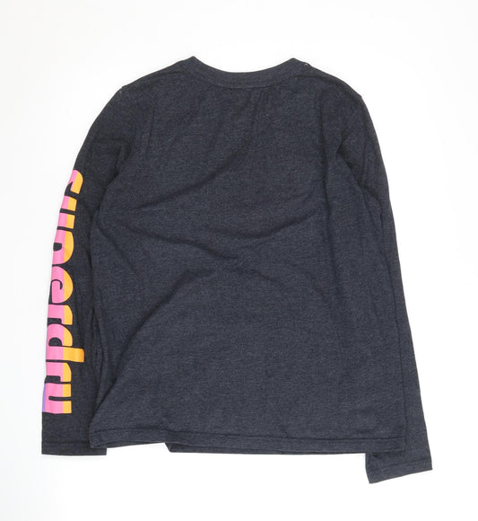 Superdry Women's Black Long Sleeve T-Shirt UK 10