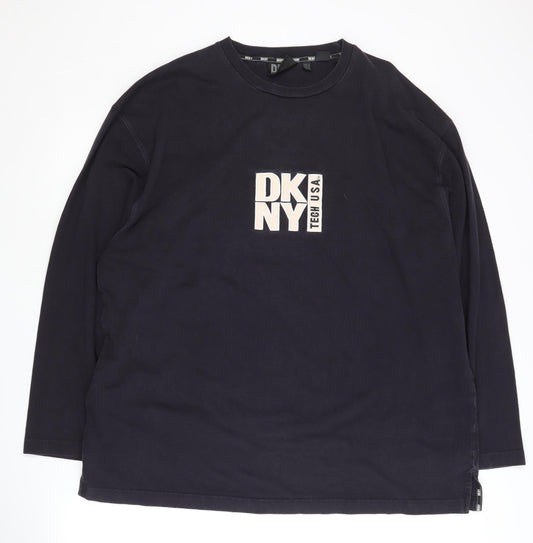 DKNY Men's Black XL Pullover Sweatshirt