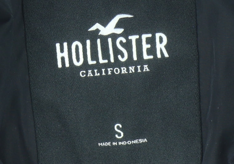 Hollister Women's Black Bomber Jacket Size S