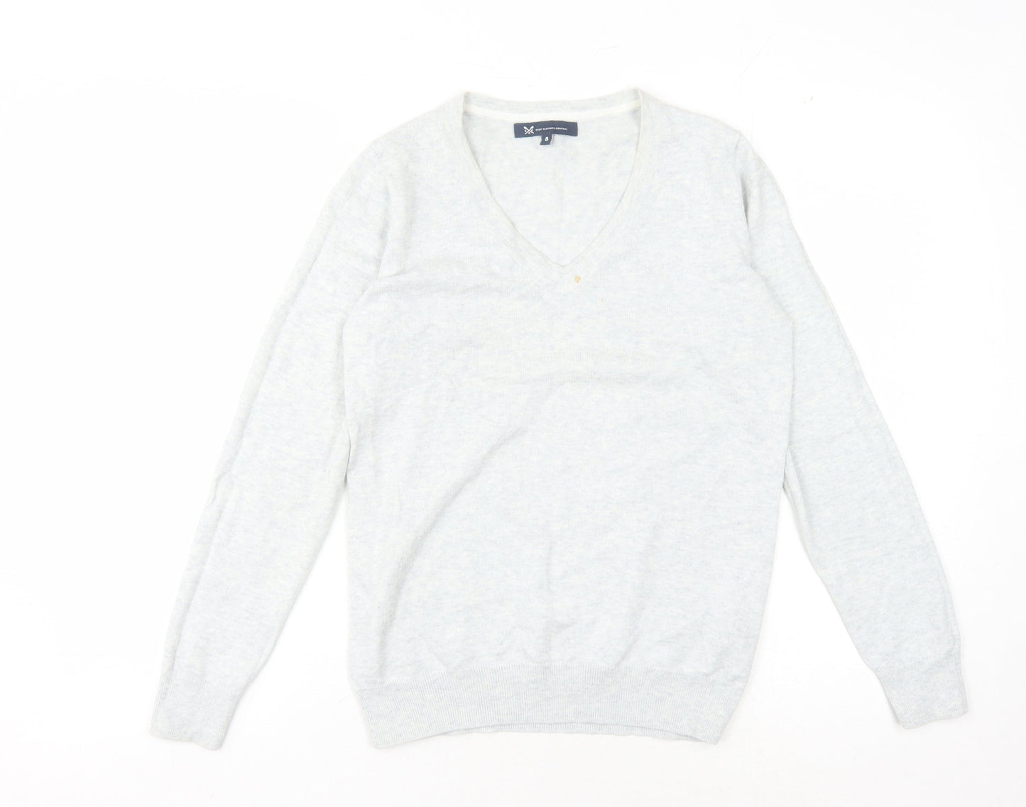 Crew Clothing Company Women's Ivory V-Neck Pullover