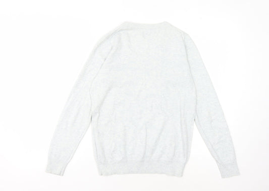 Crew Clothing Company Women's Ivory V-Neck Pullover