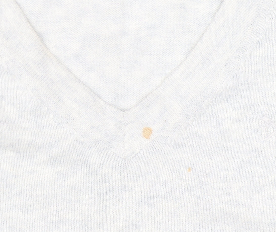 Crew Clothing Company Women's Ivory V-Neck Pullover