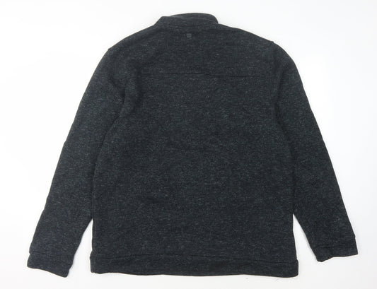 Mountain Warehouse Men's Black XL 1/4 Zip Sweatshirt