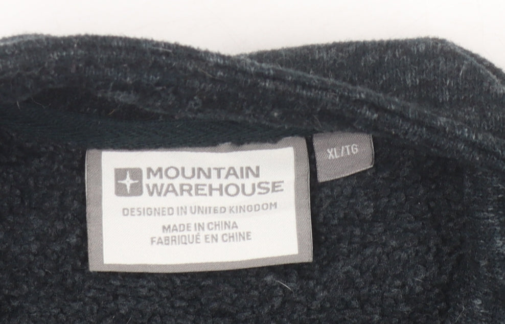 Mountain Warehouse Men's Black XL 1/4 Zip Sweatshirt