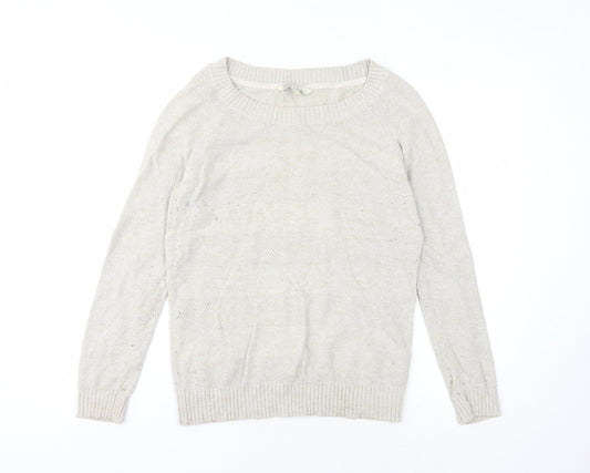 Fat Face Women's Beige Pullover Jumper, Size 10