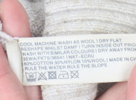 Fat Face Women's Beige Pullover Jumper, Size 10