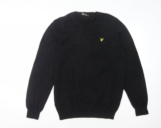 Lyle & Scott Men's Black Pullover Jumper, Size L