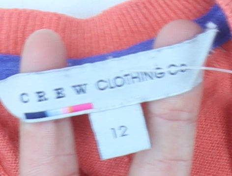 Crew Clothing Co. Women's Pink Pullover Jumper - Size 12