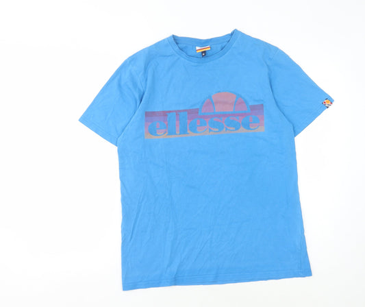Ellesse Men's Blue Medium Graphic Print T-Shirt
