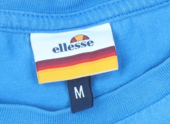 Ellesse Men's Blue Medium Graphic Print T-Shirt