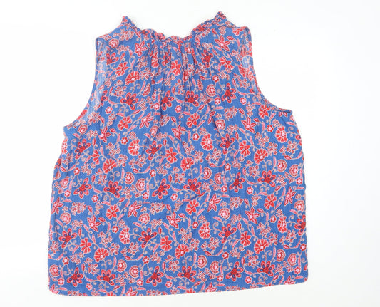 GAP Women Multicoloured XL Floral Blouse Sleeveless