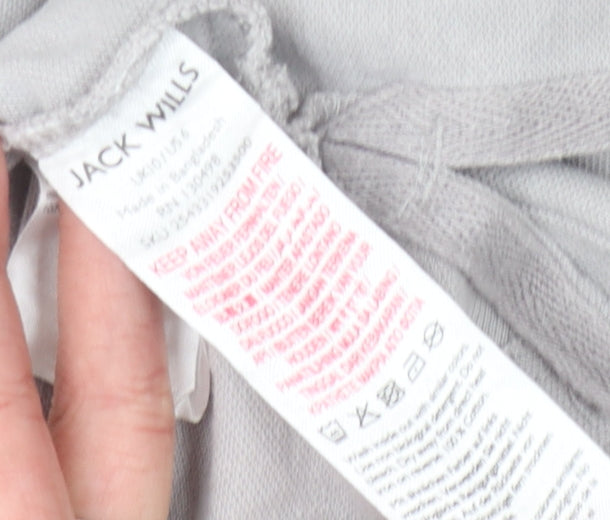 Jack Wills Men's Grey Classic Fit Polo Shirt S