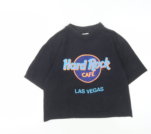 Hard Rock Cafe Black Cotton T-Shirt Unisex Medium