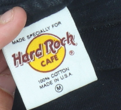 Hard Rock Cafe Black Cotton T-Shirt Unisex Medium