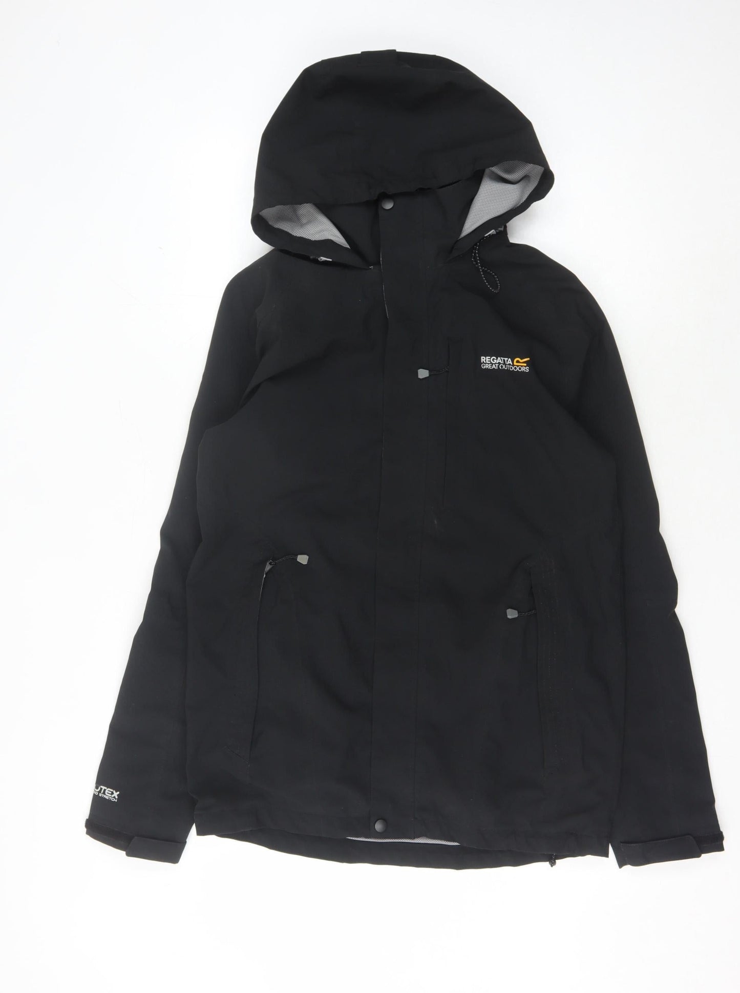 Regatta Men's Black S Waterproof Hooded Jacket