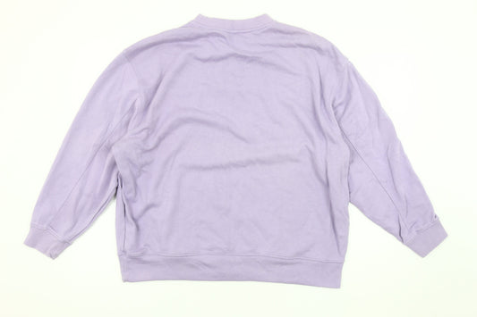 Adidas Women’s Purple Sweatshirt, Size 8, Pullover Style