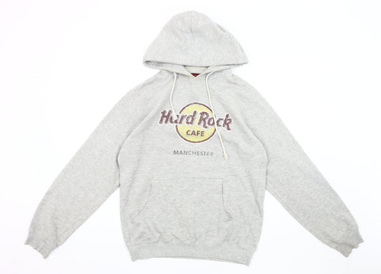 Hard Rock Cafe Grey Pullover Hoodie M Unisex Adults