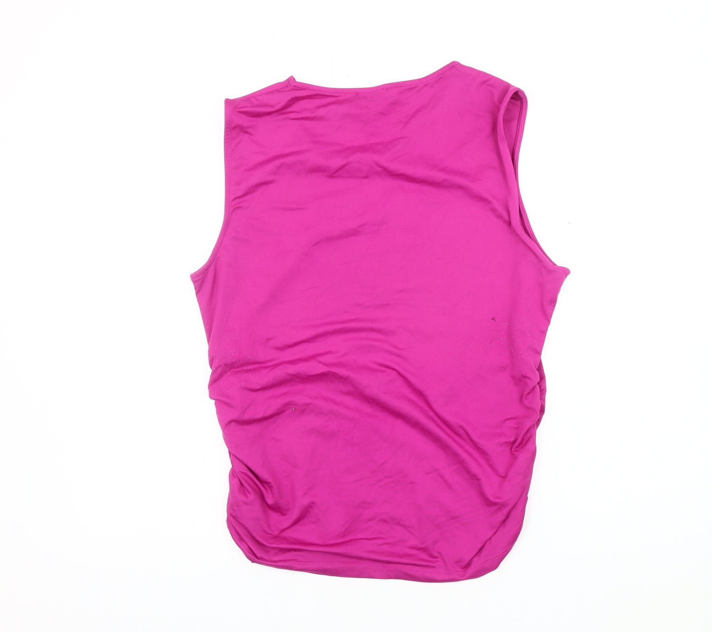 Brand and care label for C&A Women's Pink Sleeveless Tank Top L