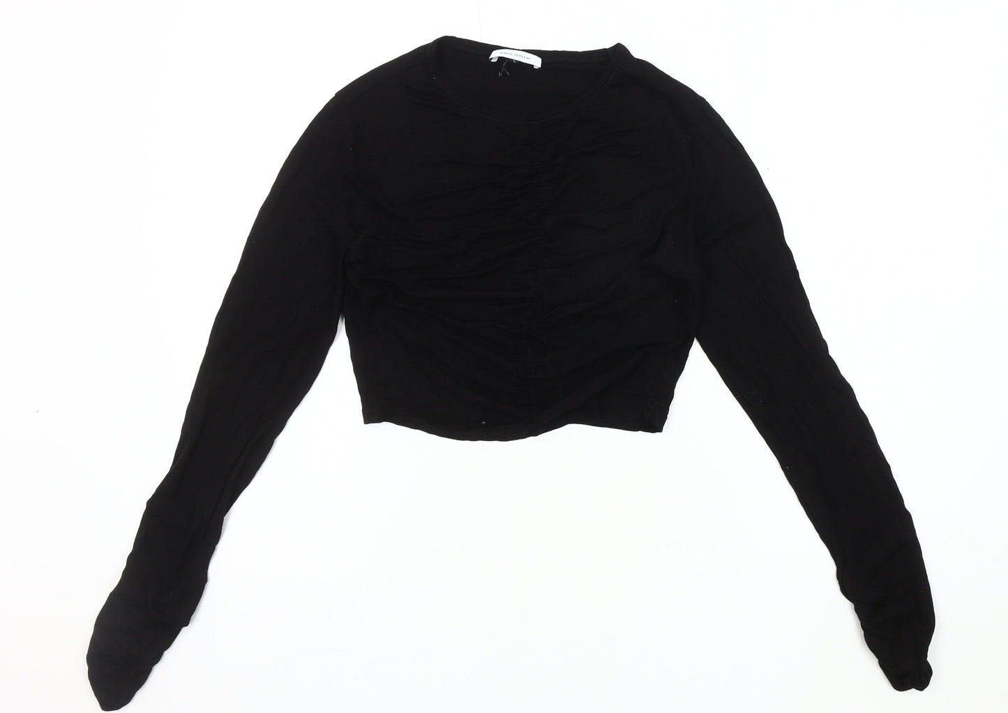Ninety Percent Women's Black Crop T-Shirt XL
