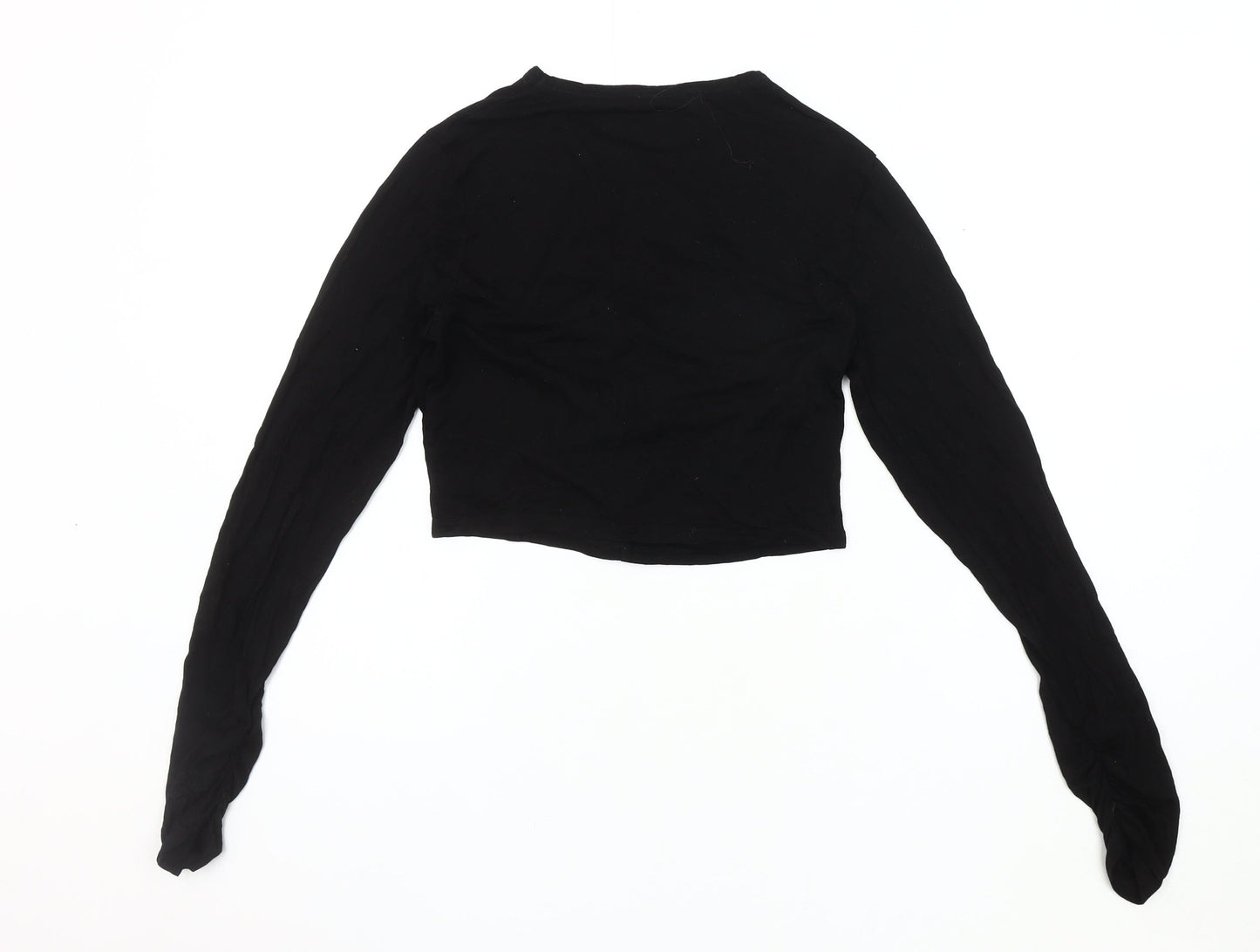 Ninety Percent Women's Black Crop T-Shirt XL