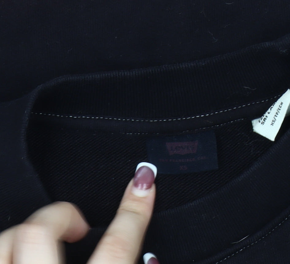 Levi's Unisex Black & Red XS Pullover Sweatshirt
