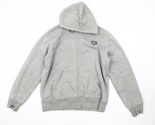 Nike Men's Grey Hoodie Jacket Size L