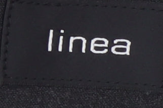 Brand and care label for Linea Men's Black 40R Regular Trousers