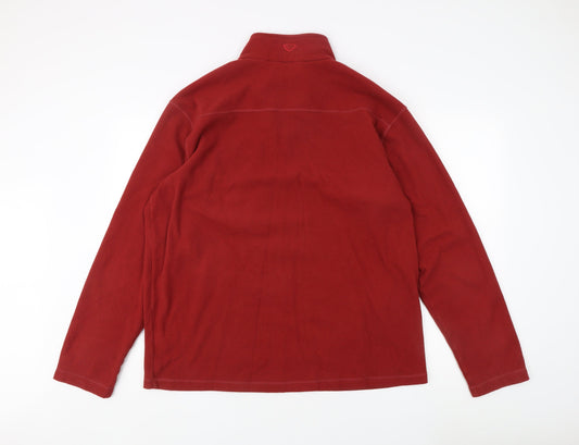 Brasher Men's Red XL Fleece Pullover Sweatshirt
