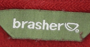Brasher Men's Red XL Fleece Pullover Sweatshirt