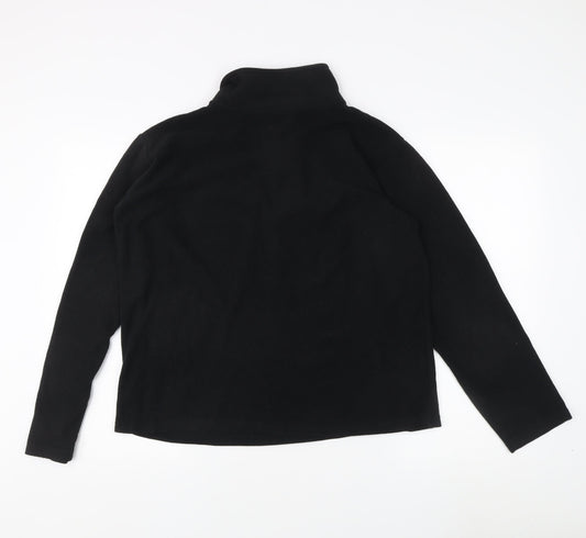 Freedom Trail Black Fleece 1/4 Zip Sweatshirt M