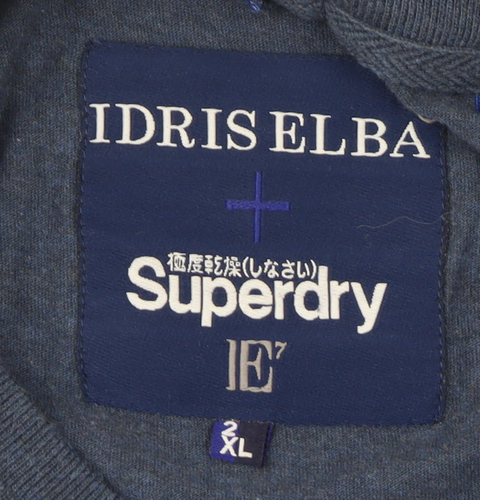 Superdry Men's Blue 2XL Pullover Sweatshirt