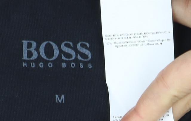 Hugo Boss Men's Black V-Neck T-Shirt, Medium