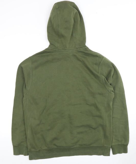 Nike Men's Green Pullover Hoodie M - Logo Style