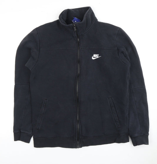 Mens UK S Regular Nike Black Full Zip Sweatshirt