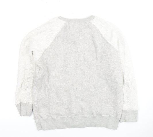 Jack Wills Grey Women's Pullover Sweatshirt Size 12