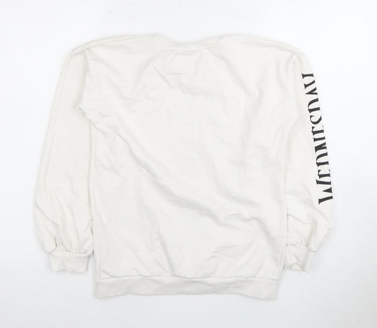 Girls White Wednesday Graphic Pullover Sweatshirt 13 Years