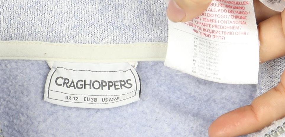 Craghoppers Women's Grey Fleece Jacket Size 12