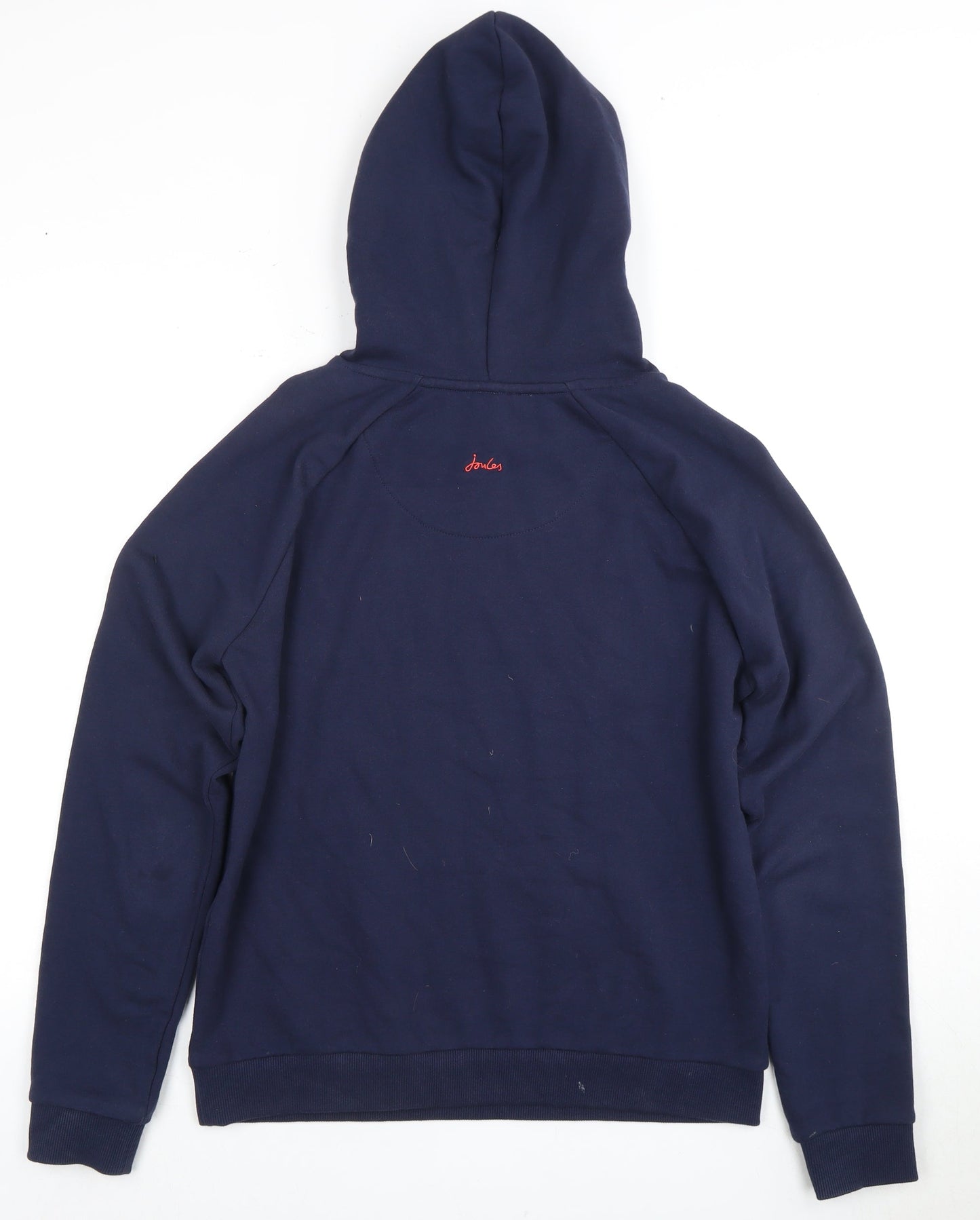 Joules Women's Blue Pullover Hoodie Size 10 with Logo