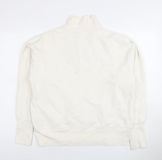 Levi's Ivory Graphic Print Women's XS Mock Neck Sweatshirt