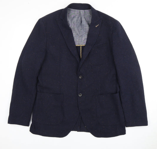 JACK & JONES Men's Blue Blazer, UK 42, Formal Jacket