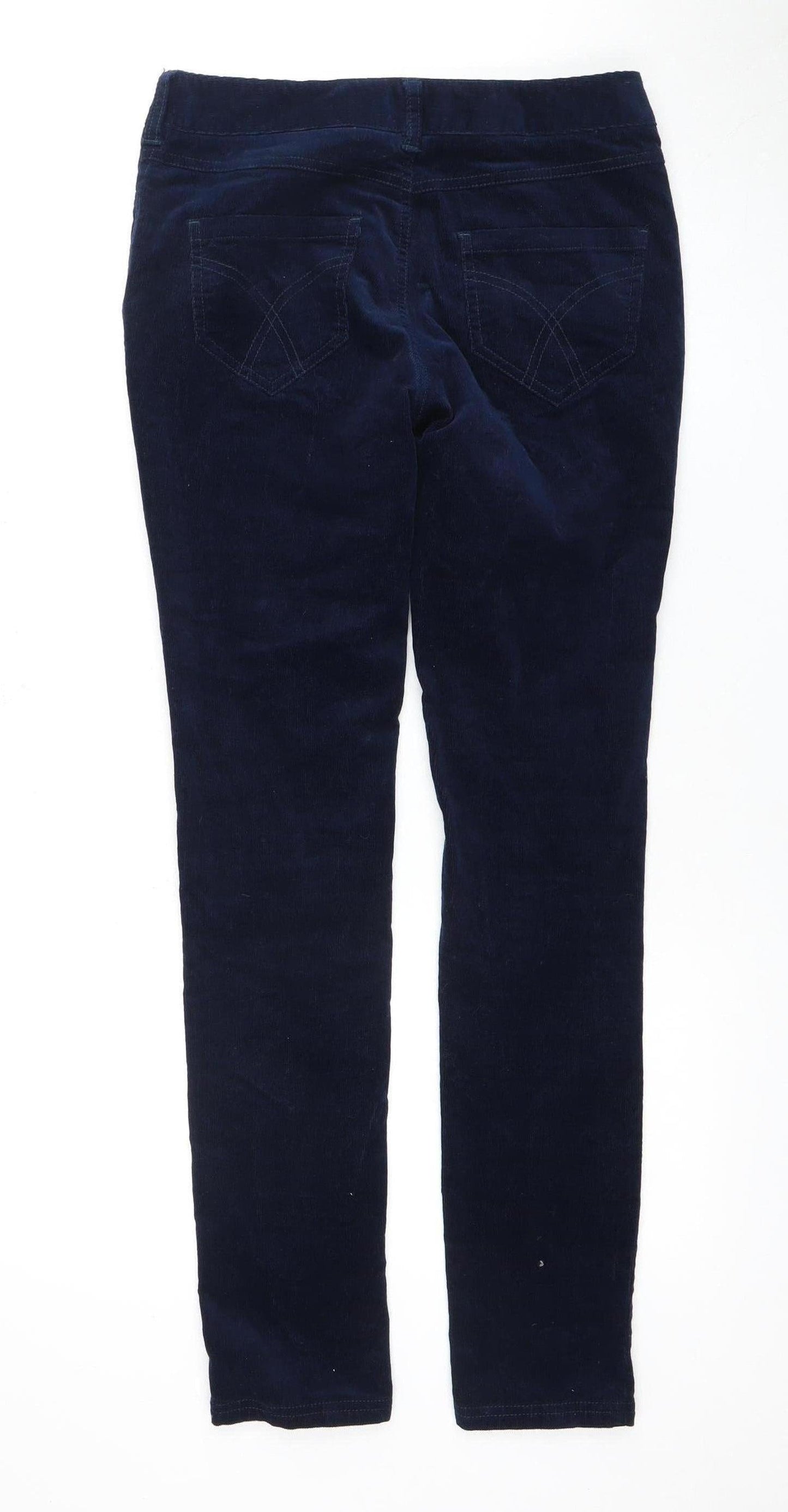 Crew Clothing Co. Women's Blue Corduroy Trousers Size 8