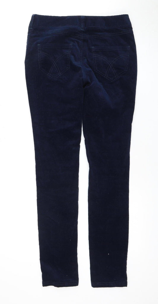 Crew Clothing Co. Women's Blue Corduroy Trousers Size 8