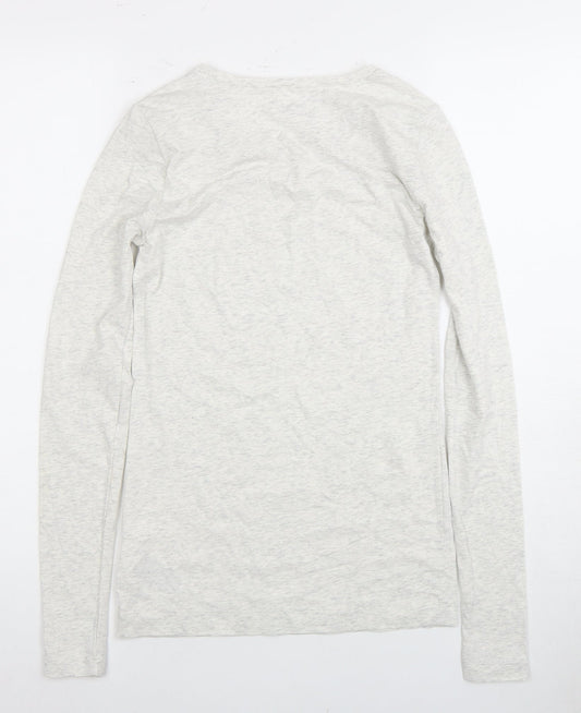 Gap Women's White Long Sleeve T-Shirt Size S