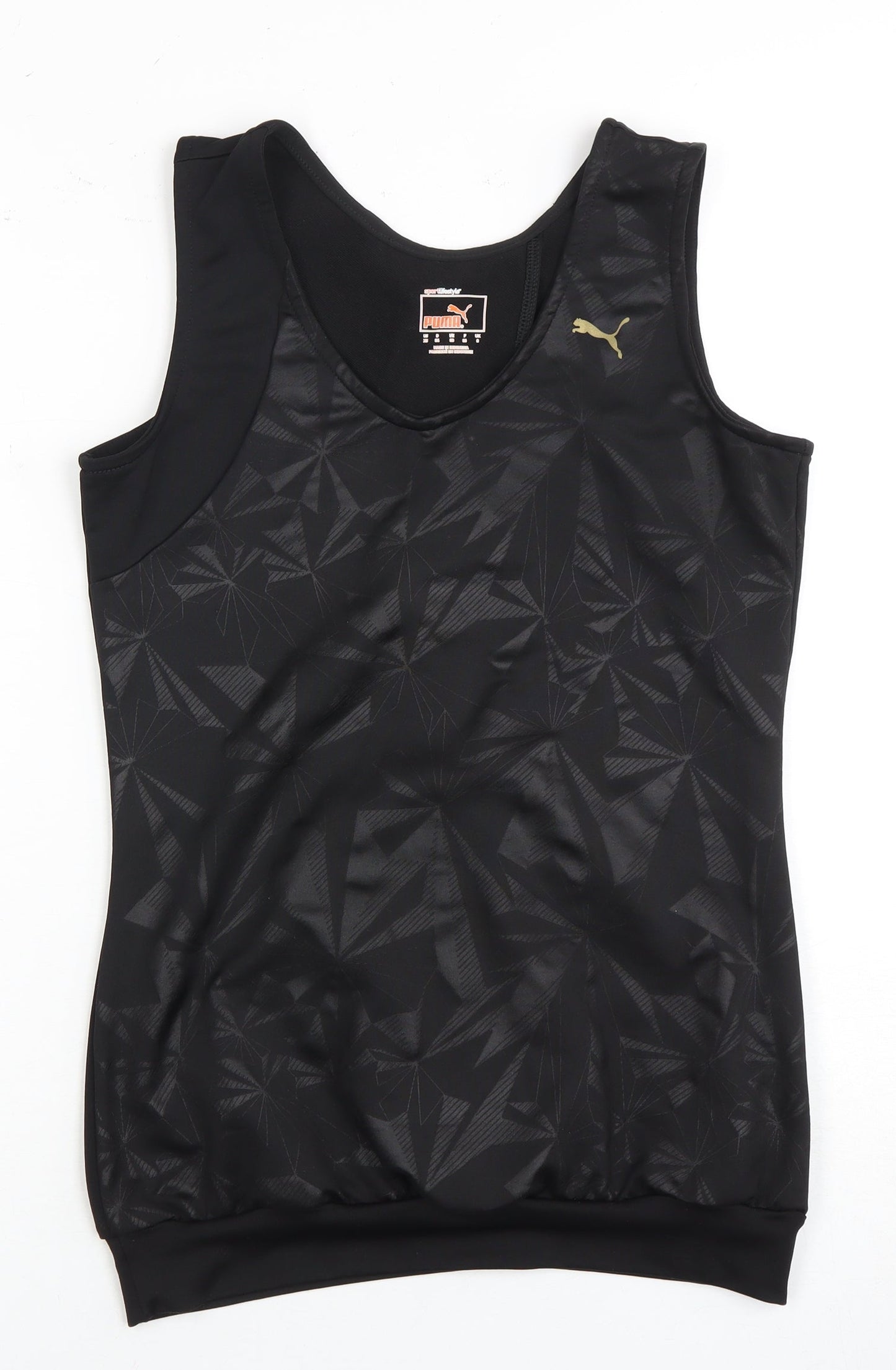 Puma Women's Black Tank Top - Size 10, Stretch