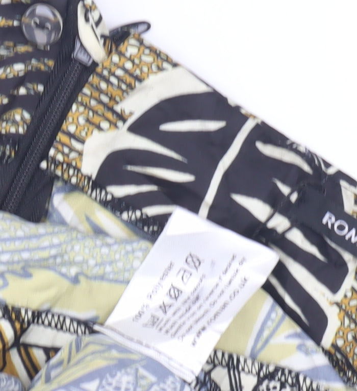 Close-up detail of Women's Multicoloured Floral Midi Pencil Skirt