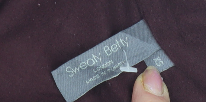 Sweaty Betty Women's XS Purple High Neck Activewear Top