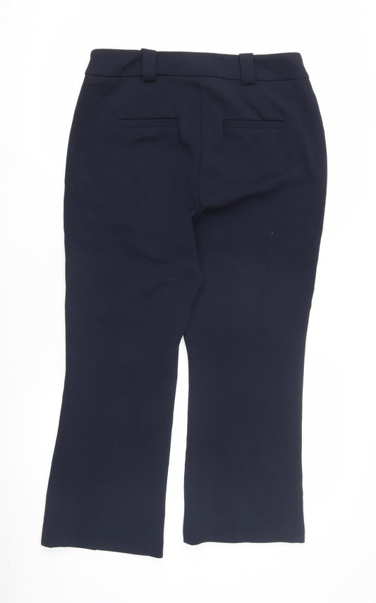 Next Women's Blue Straight Leg Trousers Size 14