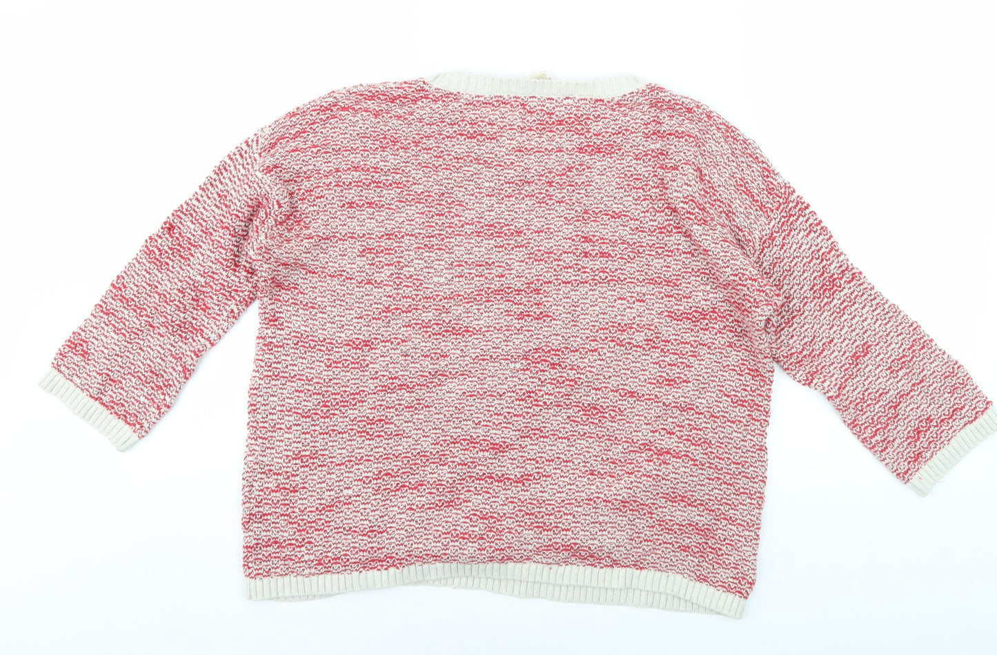 Seasalt Cornwall Women's Red Cotton Jumper Size 14