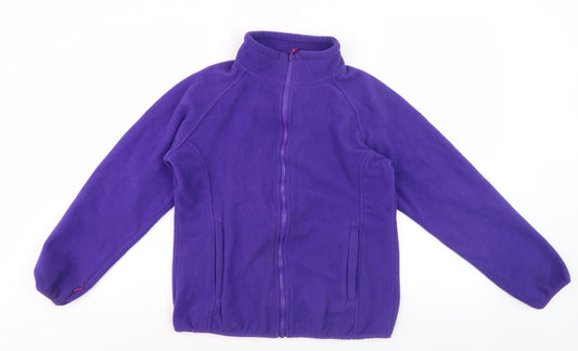 Peter Storm Women's Purple Fleece Full Zip Jumper Size 12
