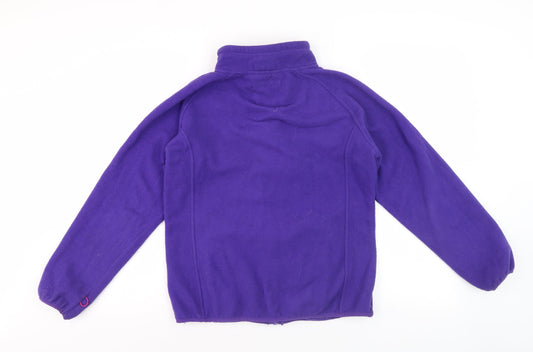 Peter Storm Women's Purple Fleece Full Zip Jumper Size 12